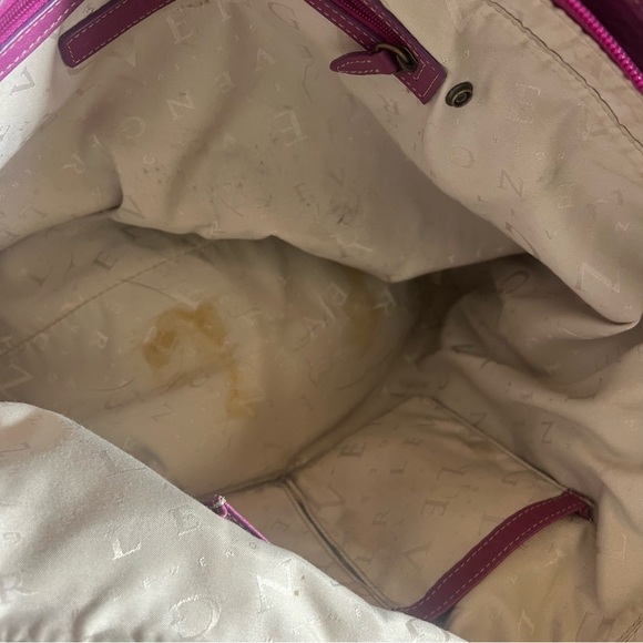 Levenger Purple Leather Women's Bag - Picture 13 of 14